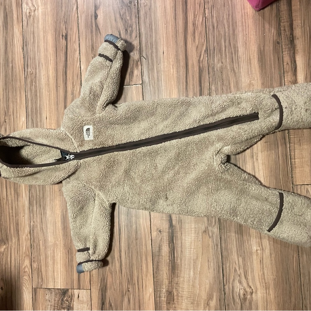The North Face Brown Fleece Kids Footie